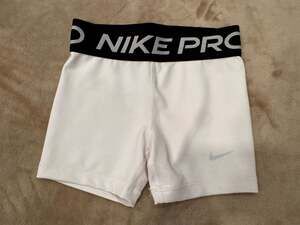 Nike Pro Kid’s 3-Dri-FIT Training Shorts White SIZE SMALL